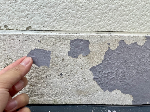 塗装の剝がれ