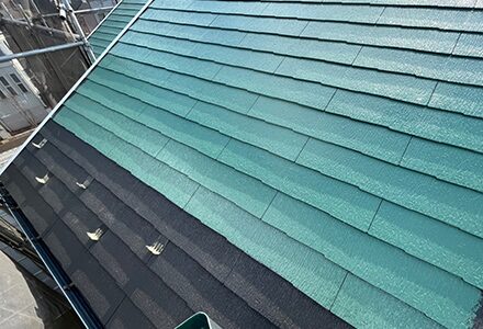 屋根塗装の様子